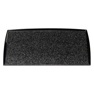 尺4 わたらせ盆 / トレー 【銀彩渕黒SL】 425mm×305mm×13mm 日本製 〔和食 レストラン 居酒屋 店舗 業務用 キッチン 厨房 お店〕 キッチン用品・食器・調理器具 日用雑貨・キッチン用品 配膳用品