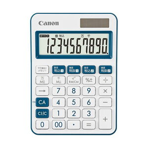 キヤノン 電卓 ミニ卓上モデル LS-105WUC-NV 10桁 ネイビー 2306C003 1台 【×5セット】 【お徳用 まとめ買い お買い得 業務用 割引 セット販売】 日用品雑貨・文房具・手芸 文房具・事務用品 文具