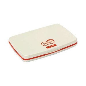 TANOSEE 【お徳用セット】 TANOSEE スタンプ台 中形 赤 1個 【×10セット】 【お徳用 まとめ買い お買い得 業務用 割引 セット販売】 日用品雑貨・文房具・手芸 文房具・事務用品 文具 オフィス用