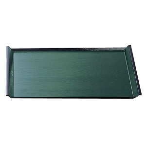 尺5 アイディー盆 / トレー 【グリーン天黒SL】 455×325×22mm 日本製 ノンスリップ 〔和食 レストラン 居酒屋 店舗 業務用 キッチン 厨房 お店〕 キッチン用品・食器・調理器具 日用雑貨・キッ