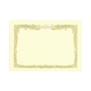 TANOSEE 【お徳用セット】 TANOSEE 賞状用紙 クリーム B4 タテ書用 1冊 (10枚) 【×10セット】 【お徳用 まとめ買い お買い得 業務用 割引 セット販売】 文房具・事務用品 文具 オフィス用品 文房