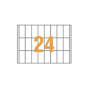 【ライオン事務器 事務用品 lion 文具 事務 業務用 事務用文具】 PPCタックラベルA4判 35×70mm (24片入)PPC-24A 1箱 (100シート) プリンタ PCサプライ・消耗品 コピー用紙・印刷用紙 コピー用紙