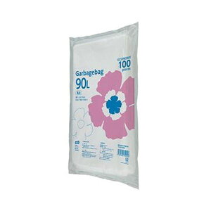 TANOSEE 【お徳用セット】 TANOSEE ゴミ袋エコノミー乳白半透明 90L 1パック (100枚) 【×10セット】 【お徳用 まとめ買い お買い得 業務用 割引 セット販売】 日用品雑貨・文房具・手芸 文房具・
