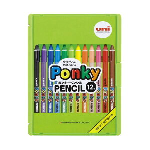 三菱鉛筆 色鉛筆 ポンキーペンシル12色 K800PK12CLT 【×5セット】 【お徳用 まとめ買い お買い得 業務用 割引 セット販売】