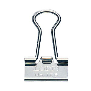 【ライオン事務器 lion 事務 事務用文具】 バインダークリップニッケルメッキ 小小 口幅15mm No.106N 1箱 (10個) 【×100セット】 【お徳用 まとめ買い お買い得 業務用 割引 セット販売】 文房具