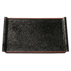 尺5 エアートレー / おぼん 【黒SLタタキ】 455×355×21mm 日本製 〔和食 レストラン 居酒屋 店舗 業務用 キッチン 厨房 お店〕 キッチン用品・食器・調理器具 日用雑貨・キッチン用品 配膳用品