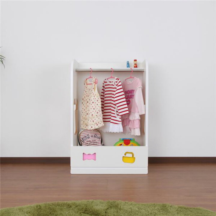楽天市場】【 キッズ家具 子供部屋 】 子供用 洋服掛け / 衣類収納 
