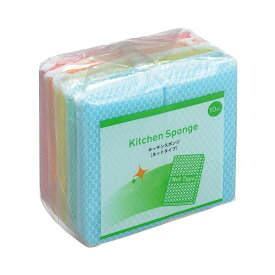 TANOSEE タノシー（大塚商会) キッチンスポンジ ネット 1パック（10個）【×20セット】 【 セット販売 まとめ買い 割引 】 キッチン 食器 たわし スポンジ ブラシ