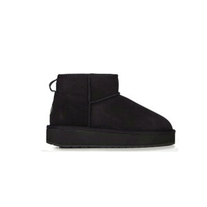 EMU ���[�g���u�[�c Platform Micro Wool 2�D0 �S2�F �u���b�N �`�F�X�i�b�g