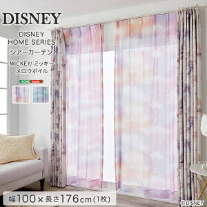 DISNEY / �f�B�Y�j�[ �@�V�A�[�J�[�e���@100×176cm×1���y MICKEY MOUSE �~�b�L�[�}�E�X / Mellow voile�@�~�b�L�[/�����E�{�C���z �J�[�e�� �Z�]�D�� �y���{�� �X�~�m�G ���[�J�[3�����ۏ؁z