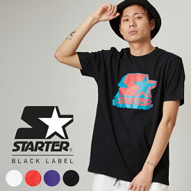 【SALE / 50%OFF】STARTER BLACK LABEL スターターブラックレーベル Tシャツ メンズ レディース カットソー 半袖 クルーネック ブランド ロゴ プリント ホワイト ブラック レッド パープル 白 黒 赤 紫 ストリートファッション スポーツミックス