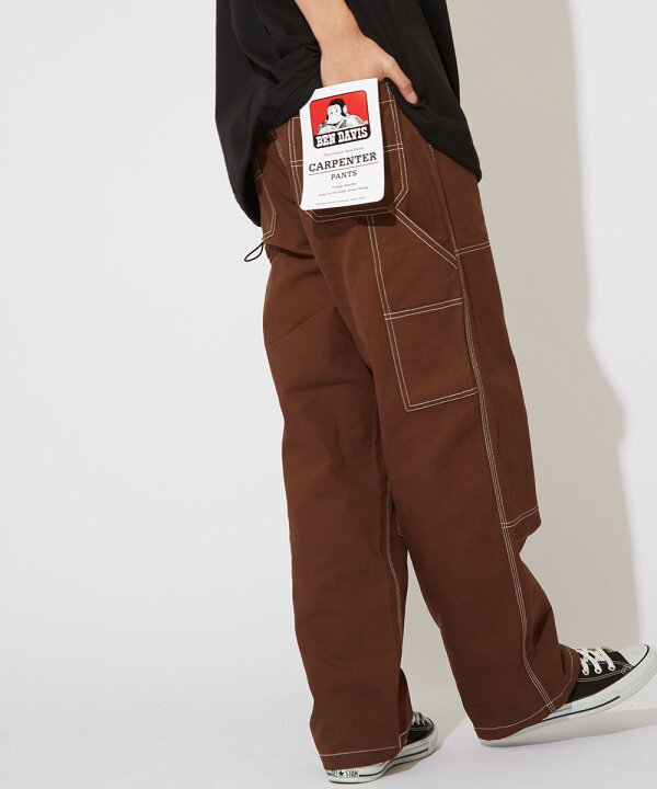 楽天市場 Ben Davis ベンデイビス ペインターパンツ メンズ レディース テーパード ワークパンツ ワイドパンツ バギーパンツ 茶色 青 紺 大きいサイズ ストリート系 ストリートファッション Improves