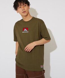 BEN DAVIS ベンデイビス Tシャツ メンズ レディース 半袖Tシャツ ロゴ 半袖 カットソー クルーネック ゆったり 大きいサイズ ベンデービス ブランド スケーター ストリート系 黒 白 ブラック ホワイト カーキ ストリートファッション