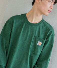 【SALE / 15%OFF】Carhartt カーハート 長袖Tシャツ メンズ レディース ロンT 胸ポケット クルーネック ブランド ロゴ ポケット カットソー ホワイト ブラック グリーン ワイン ブルー 白 黒 緑 ストリート系 スケーター サーフ系 アメカジ メンズファッション