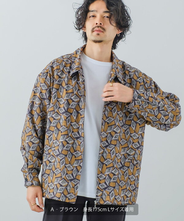 楽天市場】【SALE / 38%OFF】総柄 シャツジャケット メンズ レディース 