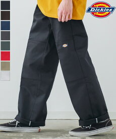 【SALE / 10%OFF】チノパン メンズ レディース Dickies ディッキーズ カラーパンツ ワイドパンツ カラーパンツ ダブルニー スケーターパンツ ワークパンツ 大きいサイズ ゆったり 韓国ファッション ストリート スケーター アメカジ ミリタリー ブラック ホワイト