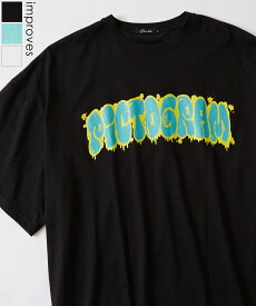 【SALE / 33%OFF】Tシャツ メンズ レディース 半袖 カットソー タギング ロゴ プリント ビッグサイズ オーバーサイズ 古着MIX アメカジ ストリート スケーター カジュアル 韓国ファッション ホワイト ライトブルー ブラック