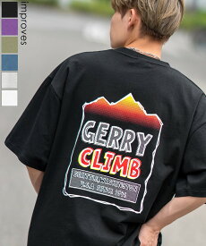 【SALE / 24%OFF】半袖Tシャツ メンズ レディース GERRY ジェリー 別注プリント カットソー バックプリント ワンポイントプリント アウトドア ストリート アメカジ 古着MIX ホワイト ブラック パープル ブルー カーキ