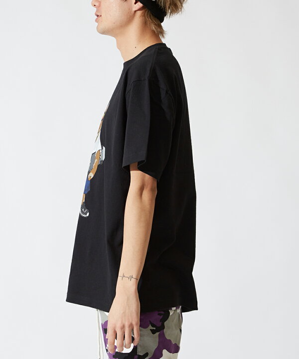 楽天市場 オリジナルベアープリント Tシャツ メンズ レディース 半袖 クルーネック クマ くま 熊 ロゴ プリント カットソー 半袖tシャツ ホワイト ブラック ベージュ 白 黒 ストリート系 サーフ系 アメカジ メンズファッション Improves