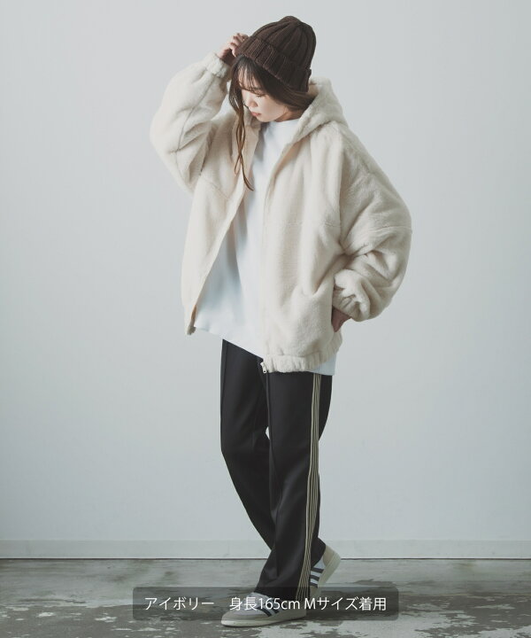 楽天市場】ファーパーカー メンズ レディース UAU ワオ フード  