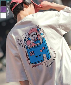 【SALE / 24%OFF】半袖Tシャツ メンズ レディース SIDEWAY STANCE サイドウェイスタンス オリジナルプリント グラフィック カットソー 携帯ゲーム マスコット オーバーサイズ 大きめ アメカジ カジュアル スケーター ストリート 韓国ファッション