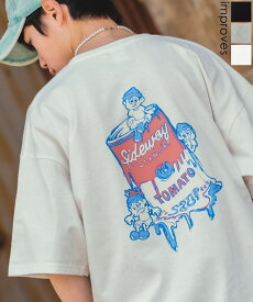 【SALE / 24%OFF】半袖Tシャツ メンズ レディース SIDEWAY STANCE サイドウェイスタンス オリジナルプリント グラフィック カットソー トマト缶 ボーイ マスコット オーバーサイズ 大きめ アメカジ カジュアル スケーター ストリート 韓国ファッション