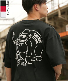 【SALE / 24%OFF】半袖Tシャツ メンズ レディース SIDEWAY STANCE サイドウェイスタンス オリジナルプリント ブレークゴリラ グラフィック カットソー 大きめ アメカジ カジュアル スケーター ストリート パロディ 古着MIX 韓国ファッション