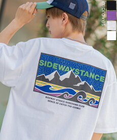 【SALE / 30%OFF】半袖Tシャツ メンズ レディース SIDEWAY STANCE サイドウェイスタンス オリジナルプリント ボックスロゴ グラフィック カットソー 大きめ アメカジ カジュアル スケーター ストリート サーフ アウトドア 古着MIX 韓国ファッション