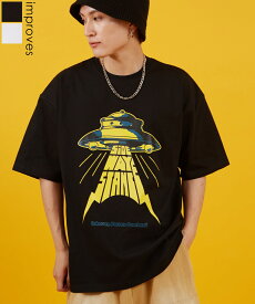 【SALE / 25%OFF】カットソー メンズ レディース SIDEWAY STANCE サイドウェイスタンス 半袖 Tシャツ UFO プリント アメカジ カジュアル Y2K ストリート 90s レトロ 韓国ファッション ブラック ホワイト