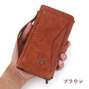 【P15倍!まもなく終了】iPhone13 ケース 財布型 大量収納 iPhone 13mini ケース 高級 iPhone13Pro ケース 大容量 iPhone 13Pro max 手帳型ケース 携帯カバー カードポケット ジッパー ファスナー 分離式 ポ