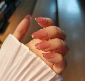 ネイルチップ ピンク グラデーション 透明感 爪チップ ブライダル ウエディング 結婚式 成人式 チップ 女子 人気 おしゃれ カワイイ つけ爪