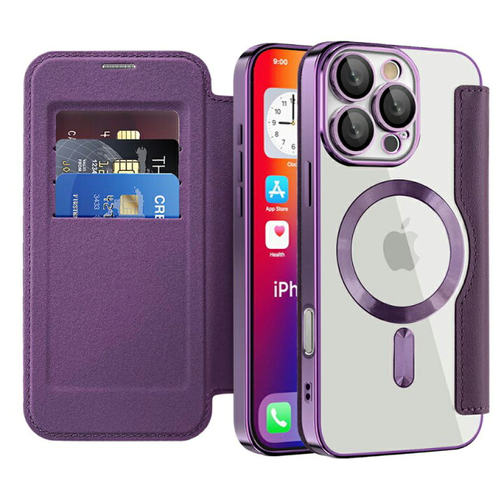楽天市場】iphone 14 ケース 手帳型 背面クリア iphone 14 pro max 