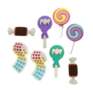 アメリカ Dress it Up! ボタン 8個 ペニー キャンディ A 飴 たべもの おやつ お菓子 幼稚園 入園 入学 準備 女の子 飴 スイーツ デザート スナック おかし ガム飴 ラムネ ロリポップ