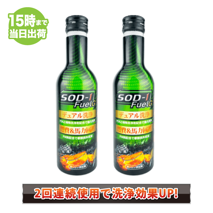 SOD-1 FuelG エスオーディーワンフューエルジー 150ml×2本 ガソリン添加剤 D1ケミカル