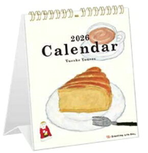 米津祐介 2026年卓上カレンダー (C-1685-YZ) (339834) 壁掛け グリーティングライフ (mail 190)