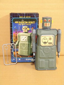 ●ゼンマイロボット　ミニ　ラジコン　ロボット　増田屋コーポレーション　日本製　ブリキのおもちゃ(mail 300)