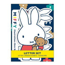 ●ミッフィー/ダイカットカードレター(BS21-48)/ネイビー/miffy/みっふぃー/スクエア(mail 190)