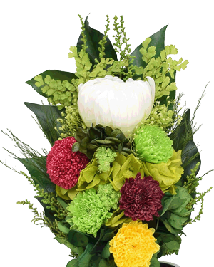 楽天市場 プリザーブドフラワー 仏花 和華 白磁 お供え 御供 供花 お供え花 贈答用 ギフト 和み仏壇 ｉｎａｂａ