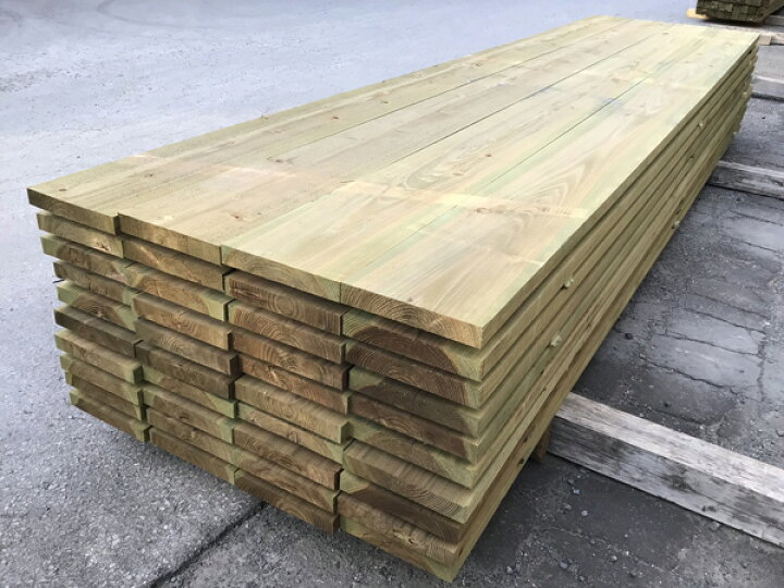 楽天市場】杉無垢厚板 防腐処理済み4000×36×240ミリ 1枚入 プレーナー 