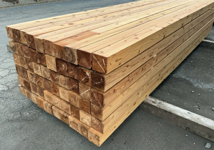 楽天市場】杉角材 特等 人工乾燥 徳用品4000×105×105ミリ 1本母屋/棟木 