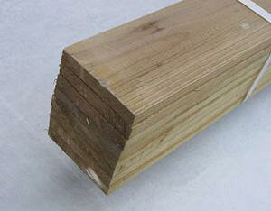 杉（すぎ）無垢材（防腐処理済）未乾燥材3650×18×90ミリ　5本入フェンス材/1×4/塀/屋外用部材/DIY
