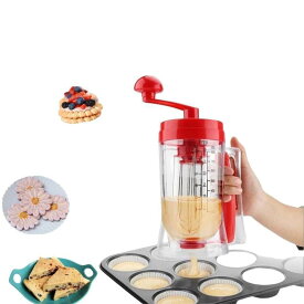 つぎ器 たこ焼き 粉つぎ名人 かき混ぜ器 レバーを引くだけで注げる たこ焼き作り パンケーキ作り 簡単調理 1個入