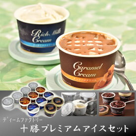 ギフト アイスクリーム 洋菓子 ディームファクトリー 十勝プレミアムアイス12個セット プレゼント お取り寄せ 高級 人気