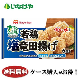 送料無料 冷凍食品 お弁当 おかず 日本ハム冷凍食品 若鶏塩竜田揚げ 6個（96g）×15袋 ケース 業務用