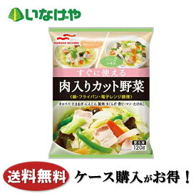 送料無料 冷凍食品 惣菜 おかず 野菜炒め マルハニチロ すぐに使える肉入りカット野菜 120g×20袋 ケース 業務用