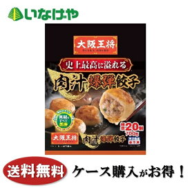 送料無料 冷凍食品 おかず 餃子 イートアンドフーズ 大阪王将 肉汁爆弾餃子 1袋(標準20個)×6袋 ケース 業務用