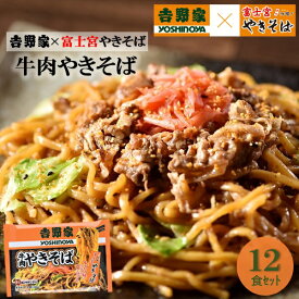 ギフト 焼きそば 麺 昭和ミート 吉野家×富士宮やきそば「牛肉やきそば」12食入 プレゼント お取り寄せ 高級 人気