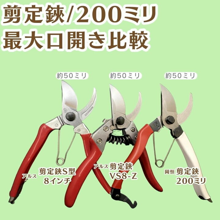 楽天市場】国産 園芸用 剪定鋏 岡恒 ユニーク 180mm No.101 1本 ひねっ 