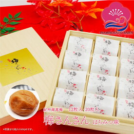 ギフト 梅干し 最高級 梅さんさん はちみつ味 12粒(300g)・20粒(500g) 桐箱入 塩分約8％ 紀州南高梅 ぎふと ギフト女性 御中元 お中元 お歳暮 お中元 ギフト umeboshi はちみつ はちみつ梅 うめぼし 贈り物 お礼 贈り物 喜ばれる 和歌山 いなみの里梅園