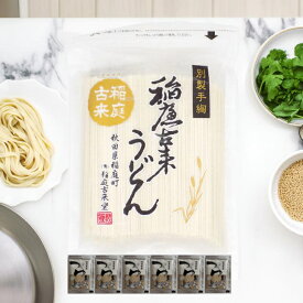 稲庭 うどん 麺つゆ 稲庭古来うどん チャック付き 540g 秋田 日本三大うどん 伝統製法 手作り 名産品 ふるさと納税 返礼品 麺 乾麺 うどん ギフト 中元 歳暮